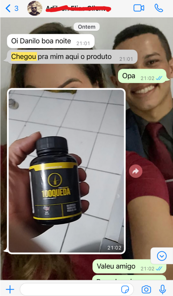 Depoimentos de clientes do 100Quedas.