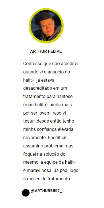 Depoimentos de clientes do Halit Mais.