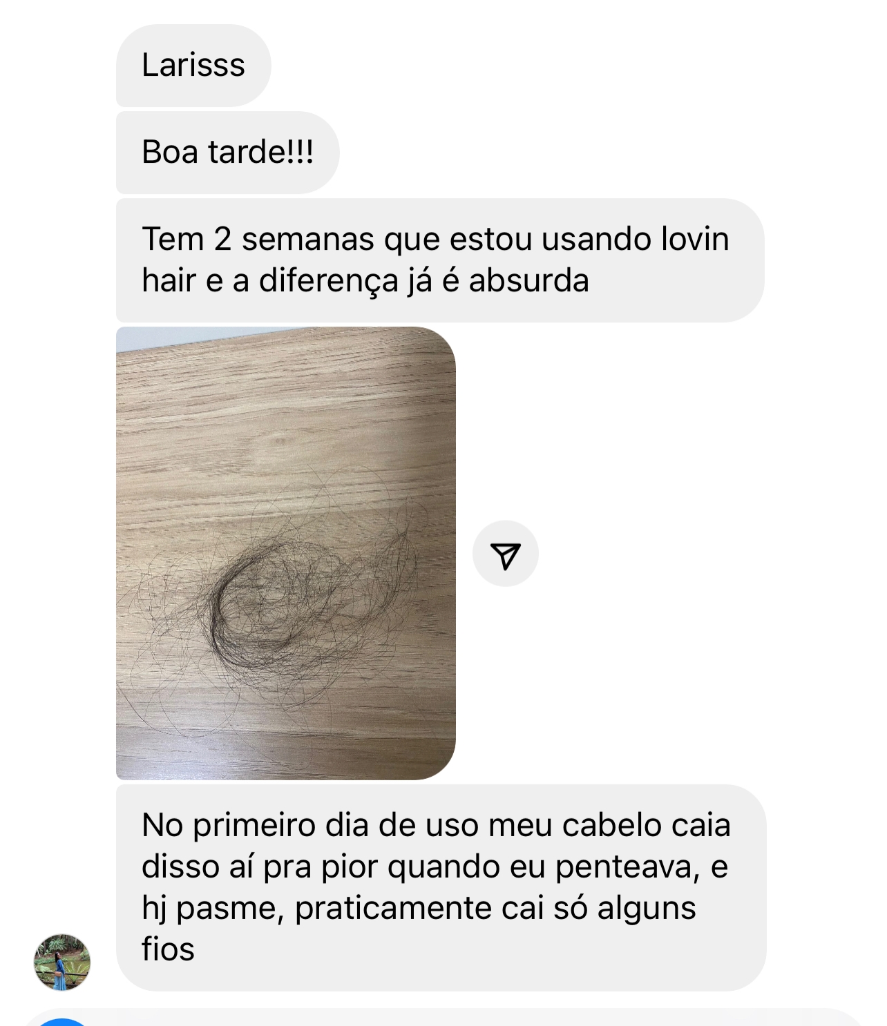 Depoimentos de clientes Love In Hair.