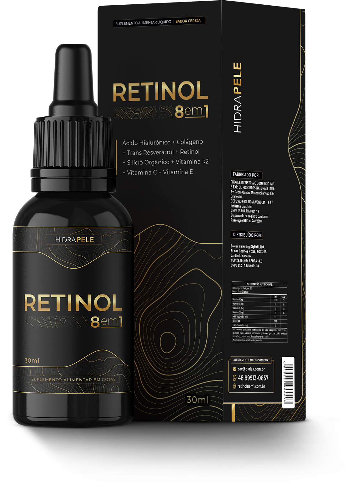 Retinol 8 em 1.