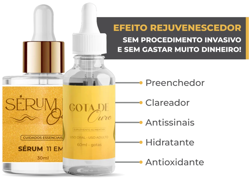 Produtos do Kit Pele De Ouro.