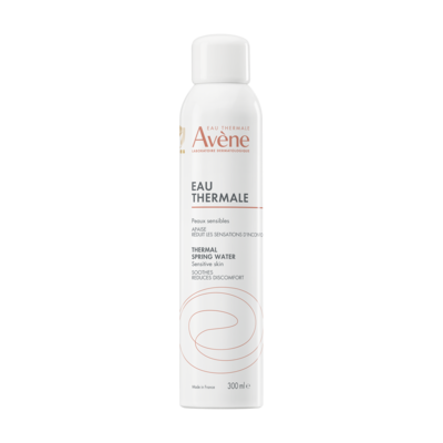 Imagem de uma lata de água termal Avène Eau Thermale de 300 ml