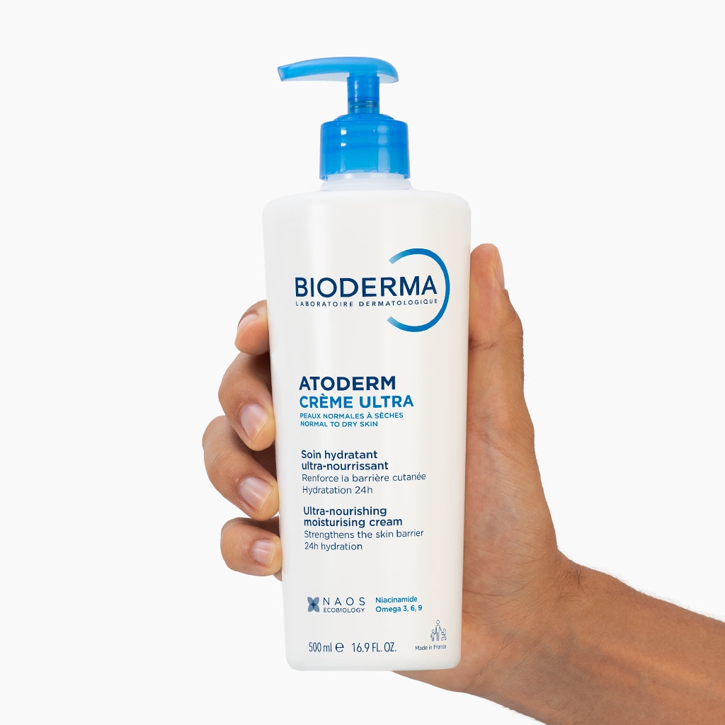 Bioderma Atoderm Crème Ultra 500 ml em embalagem com válvula azul