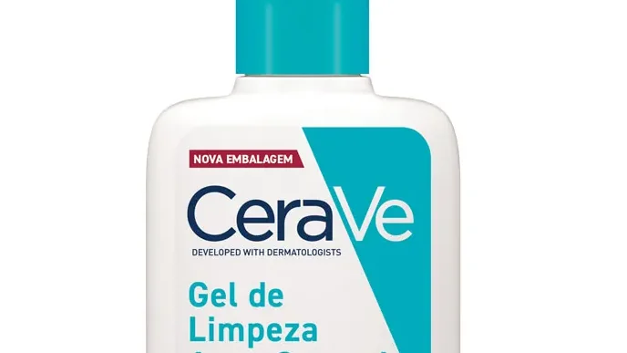 Detalhe recortado do rótulo do Gel de Limpeza Acne Control da CeraVe