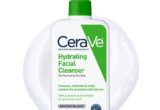 Produto CeraVe para ilustrar a diferença entre limpador facial hidratante e espumante