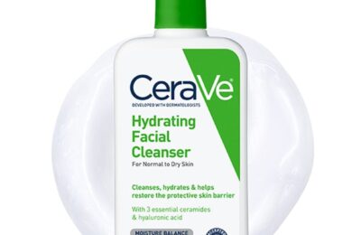 Produto CeraVe para ilustrar a diferença entre limpador facial hidratante e espumante