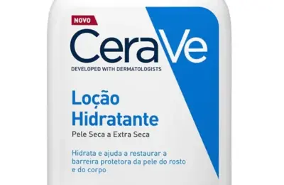 Frasco CeraVe Loção Hidratante com rótulo visível