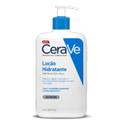 Loção Hidratante CeraVe de 473 ml em embalagem com pump azul