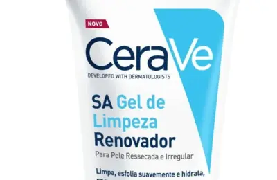 CeraVe SA Gel de Limpeza Renovador em destaque, imagem oficial do produto.