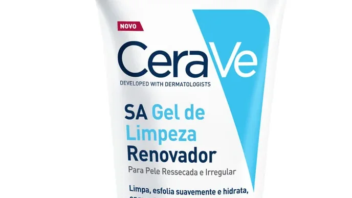 CeraVe SA Gel de Limpeza Renovador em destaque, imagem oficial do produto.