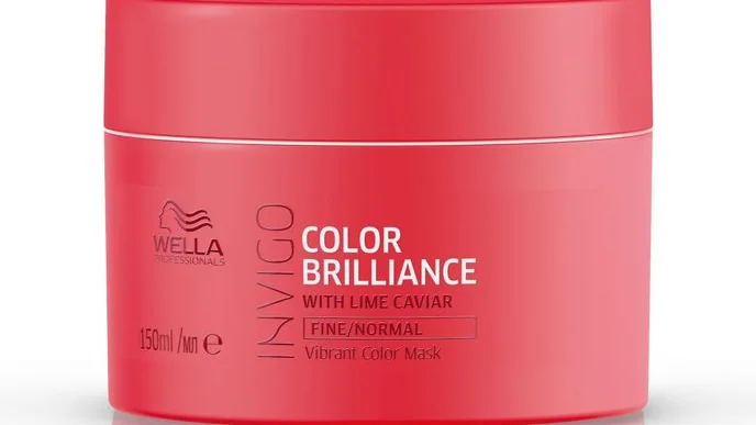 Embalagem da máscara Wella Invigo Color Brilliance para cabelos coloridos