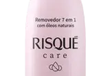 Removedor de Esmaltes Risqué Care, frasco em destaque