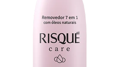 Removedor de Esmaltes Risqué Care, frasco em destaque