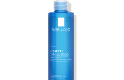 Frasco azul com bomba do Gel de Limpeza Effaclar Concentrado 300 g da La Roche-Posay