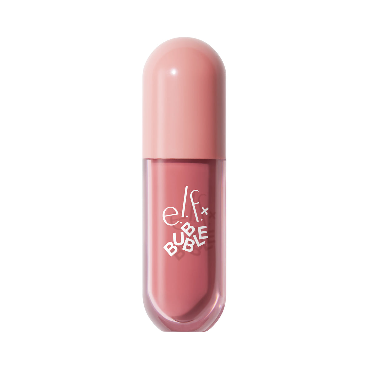 Embalagem do e.l.f. x Bubble Camo Slide Hydrating Blush Serum na cor Dusty Rose