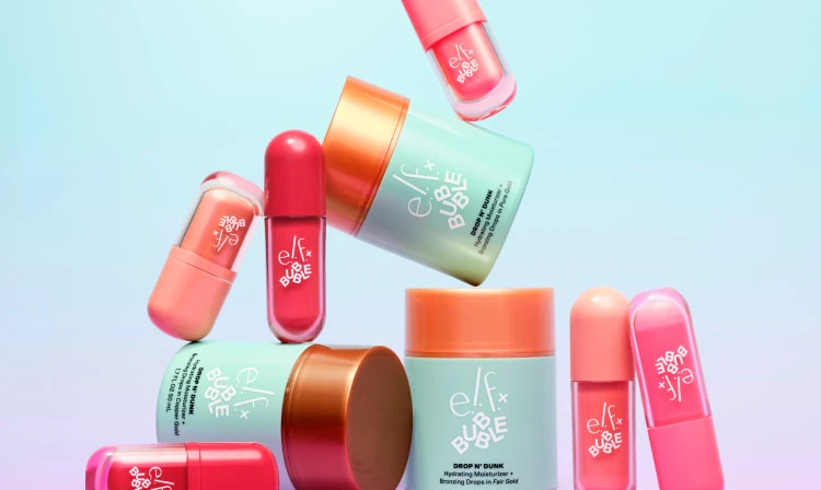 e.l.f. e Bubble lançam coleção híbrida de skincare e maquiagem; veja produtos e disponibilidade