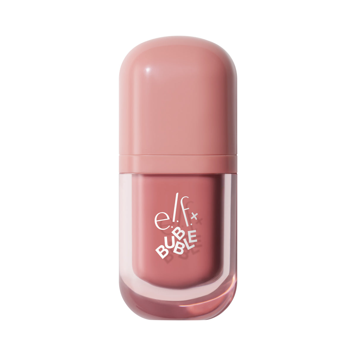 Embalagem do e.l.f. x Bubble Glow Talk Tinted Lip Serum na cor Dusty Rose