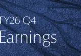 Arte oficial do comunicado de resultados FY26 Q4 Earnings da Estée Lauder Companies