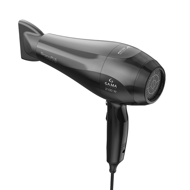 Vista em ângulo do secador GA.MA Eleganza Plus Ceramic Ion 2100W