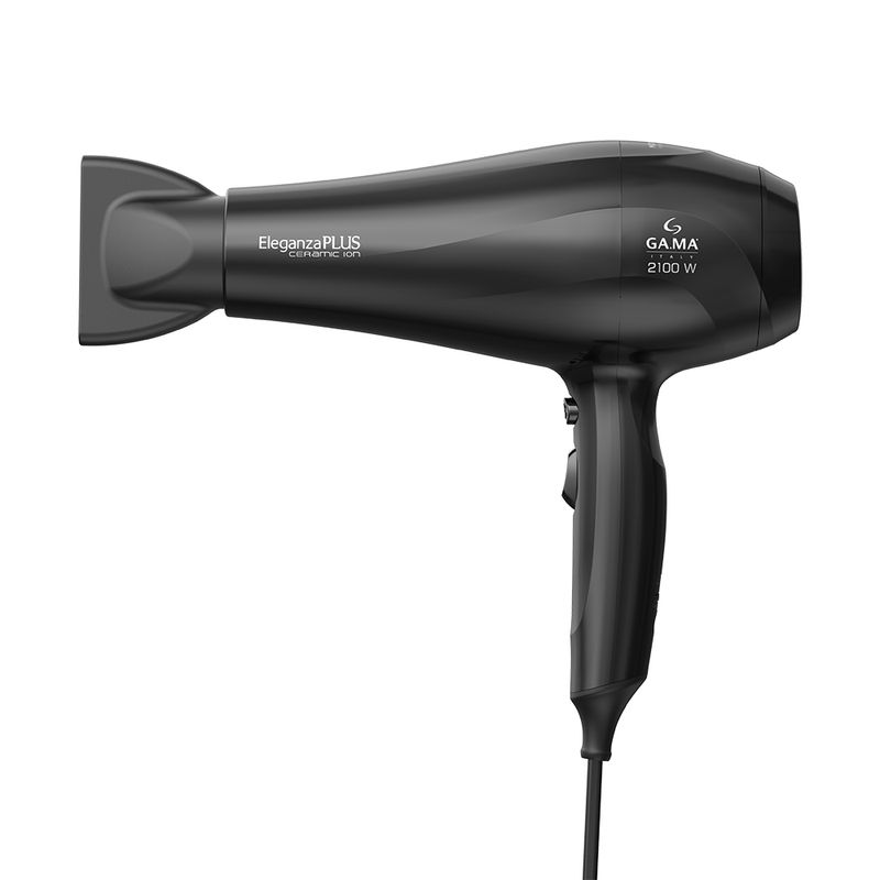 Secador GA.MA Eleganza Plus Ceramic Ion 2100W preto com bico direcionador
