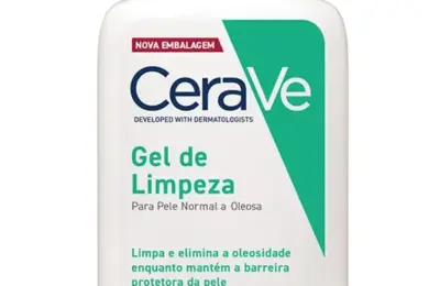Frasco do CeraVe Gel de Limpeza para pele normal a oleosa