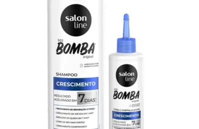 Kit Salon Line SOS Bomba com shampoo de 300 ml e tônico fortalecedor de 100 ml