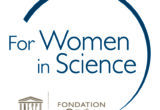 Logotipo do programa For Women in Science da Fundação L’Oréal e da UNESCO, usado como referência visual à dimensão científica da beleza
