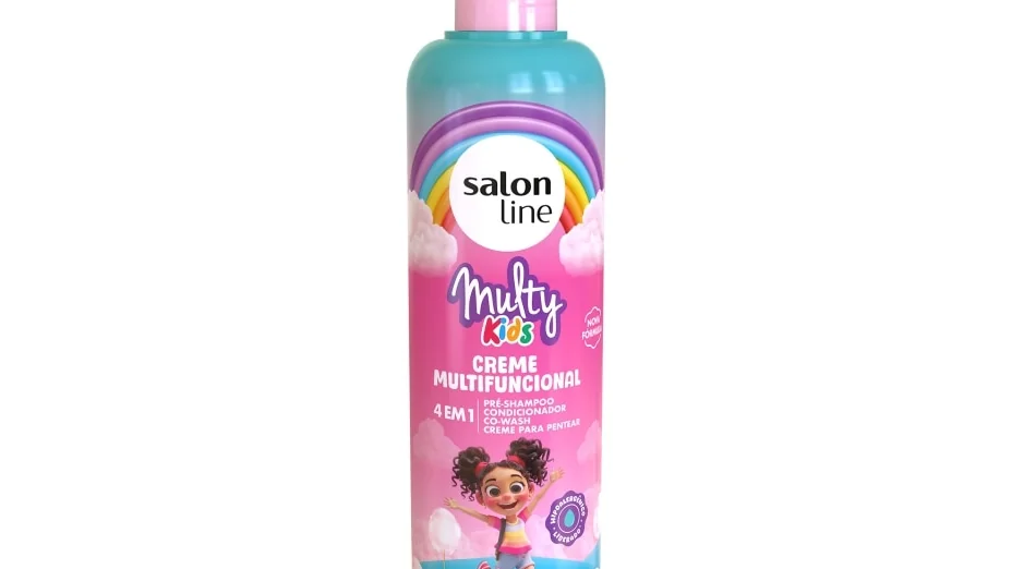 Imagem do Creme Multifuncional Multy Kids Salon Line 300 ml, embalagem oficial do produto usado como exemplo de co-wash