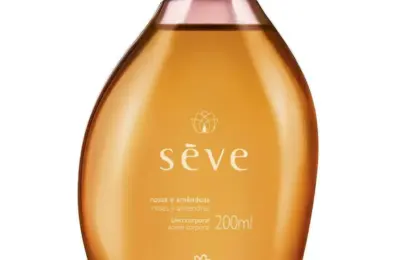 Óleo corporal Sève Rosas e Amêndoas em frasco de 200 ml