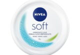 NIVEA Soft 100 ml em pote branco, vista superior da embalagem