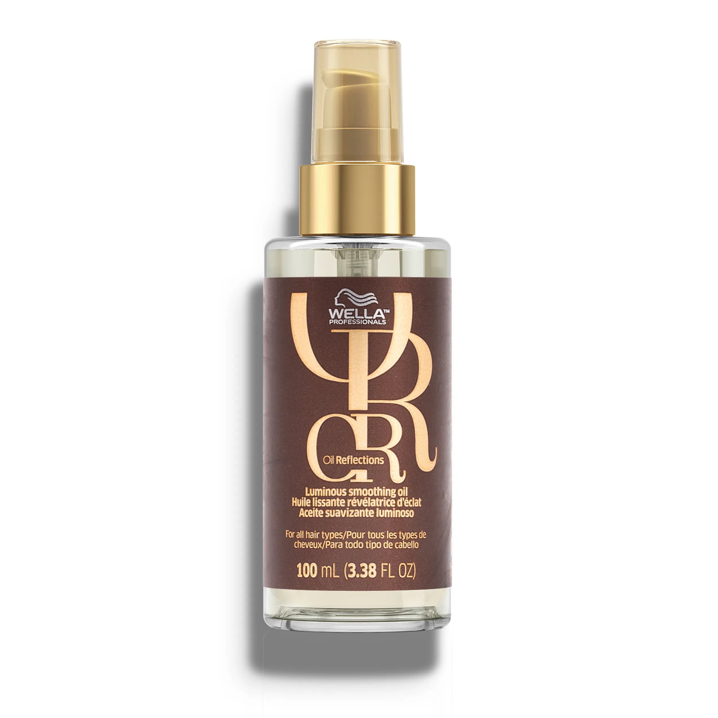 Wella Oil Reflections Luminous Smoothing Oil 100 ml em embalagem com pump