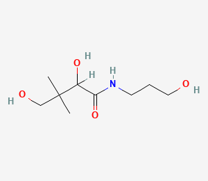Estrutura química do pantenol (provitamina B5).