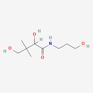 Estrutura química do pantenol (provitamina B5).