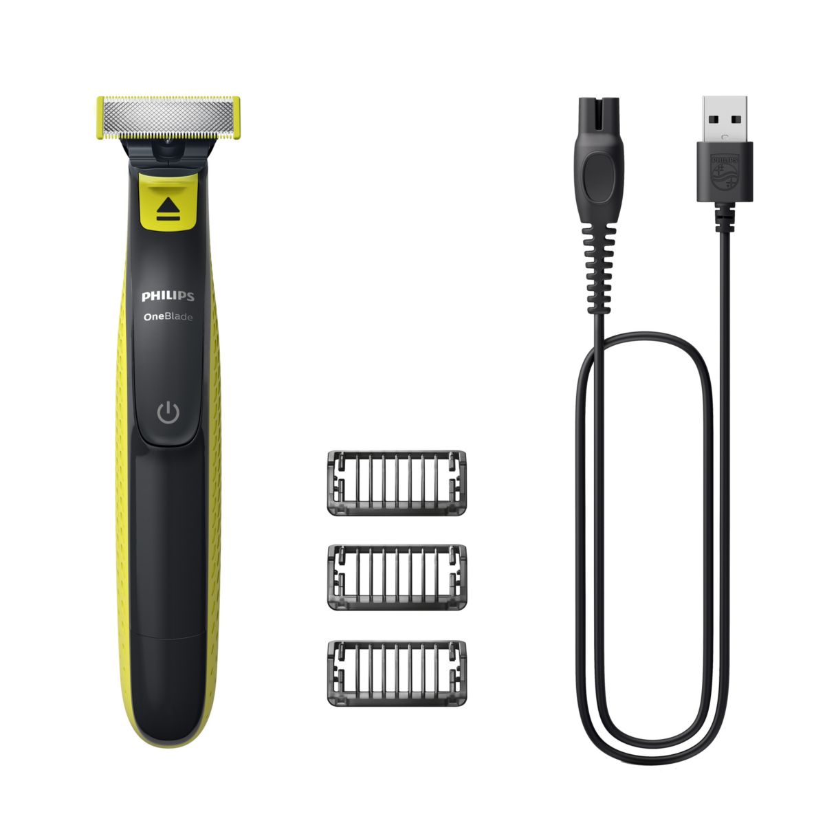 Philips OneBlade Rosto QP2724/10 com três pentes e cabo USB