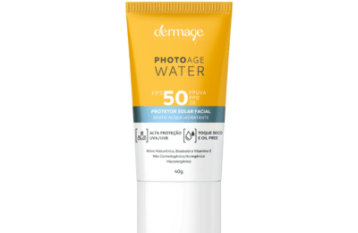 Dermage Photoage Water FPS 50 em embalagem frontal