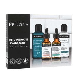 Kit Principia antiacne avançado com frascos de séruns e gel de limpeza