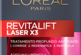 Embalagem frontal do L’Oréal Paris Revitalift Laser X3 Antirrugas de 50 ml