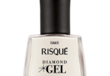 Esmalte Risqué Diamond Gel Chá Branco, frasco de 9,5 ml