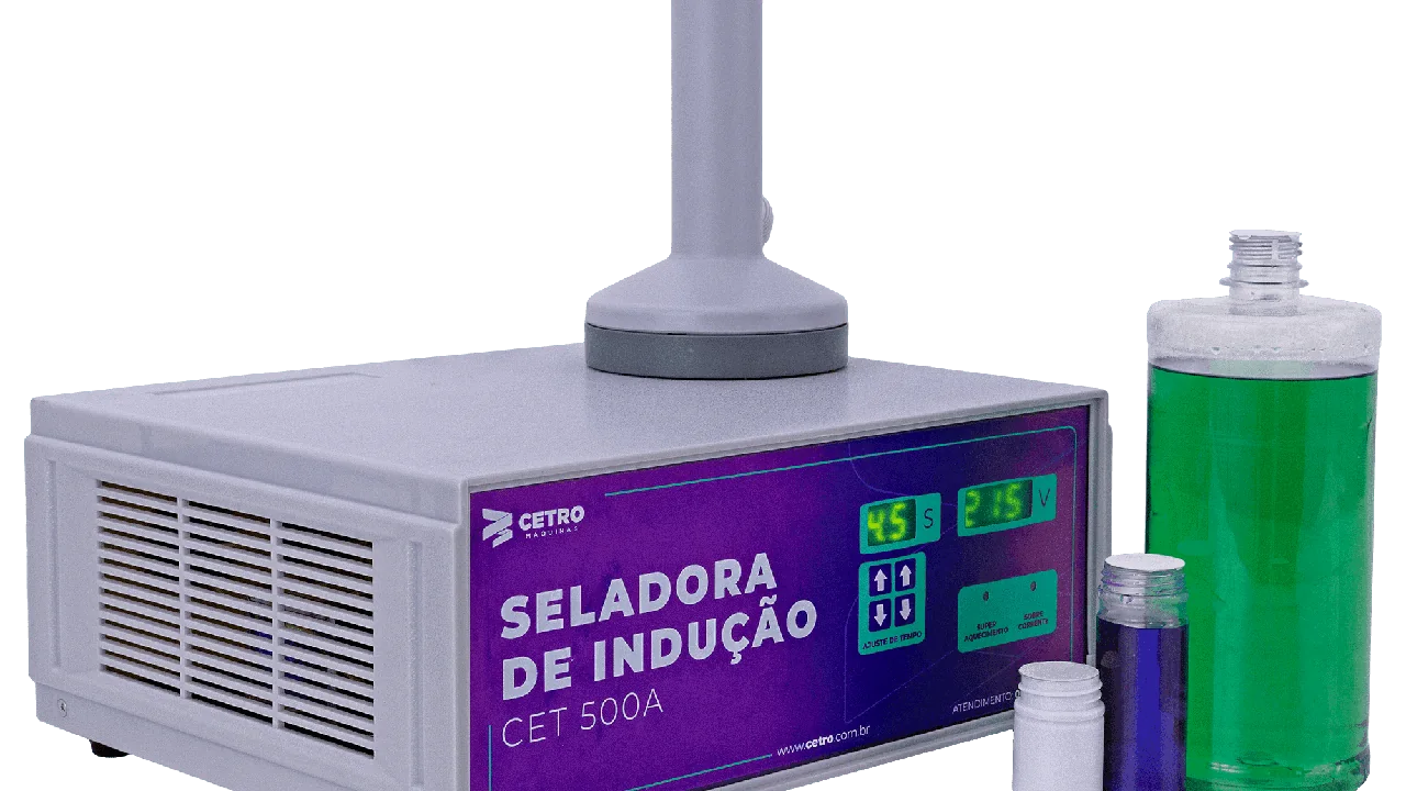 Seladora de indução CET 500A com frasco