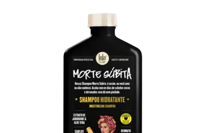Shampoo líquido Lola Morte Súbita de 250 ml em embalagem preta