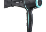 Secador Taiff Style 2000W preto com detalhes azul-turquesa e bico direcionador