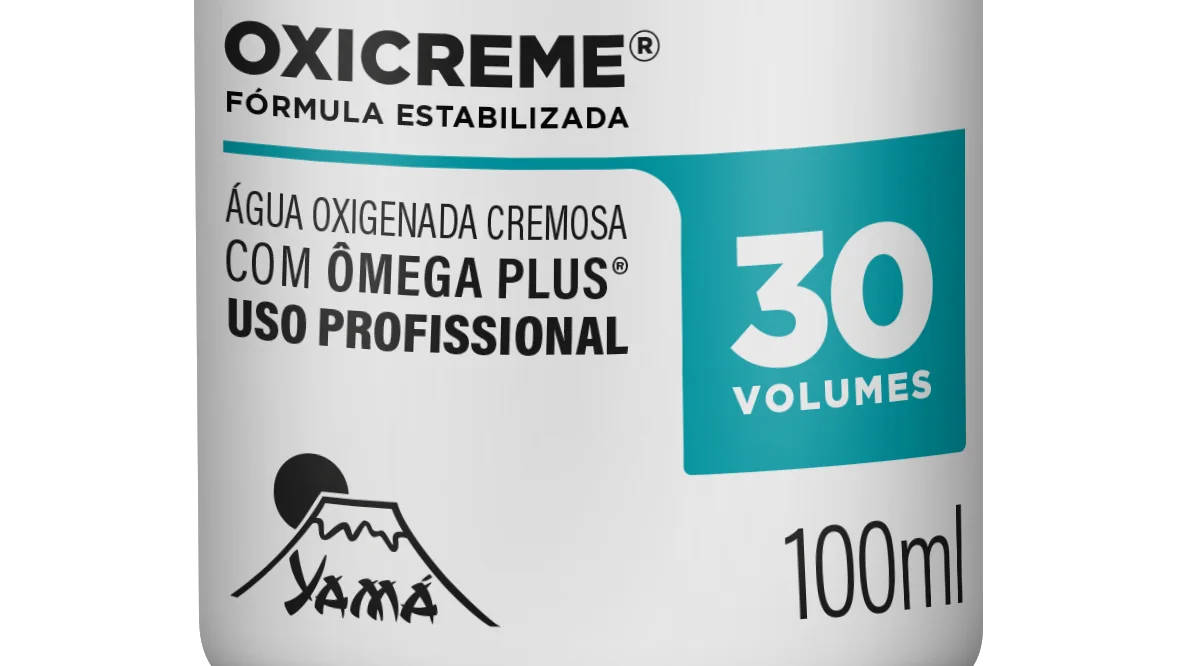 Frasco Yamá Oxicreme de água oxigenada cremosa 30 volumes e 100 ml