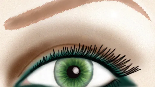Lápis e produtos usados na maquiagem dos olhos, em uma fotografia de detalhe.