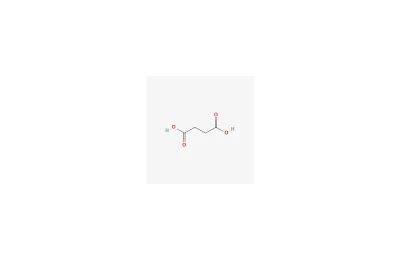 Estrutura molecular bidimensional do ácido succínico