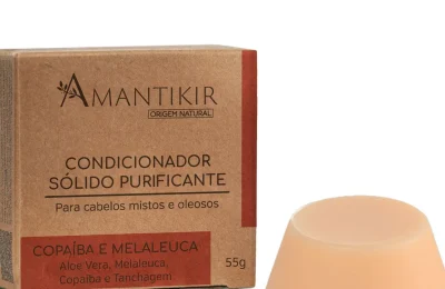 Embalagem e barra de condicionador sólido