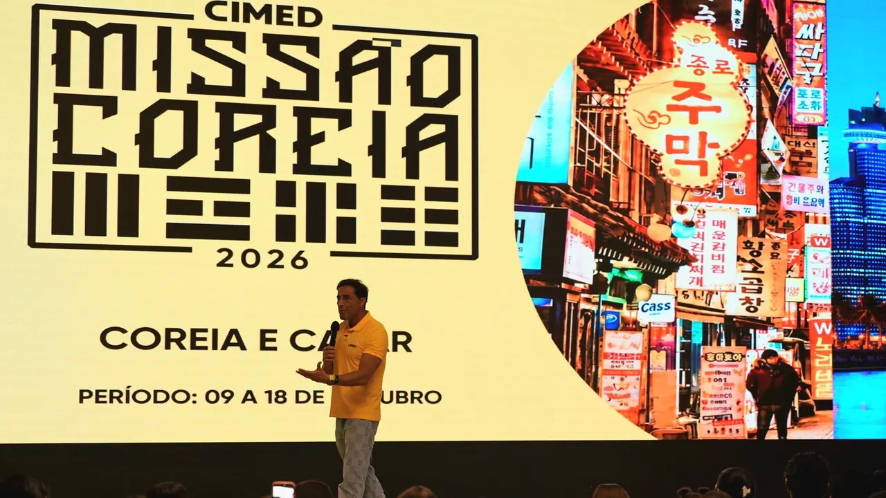 João Adibe apresenta a Missão Coreia 2026 da Cimed em evento