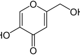 Estrutura química do ácido kójico