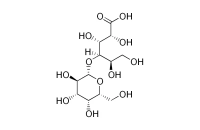 Estrutura química do ácido lactobiônico