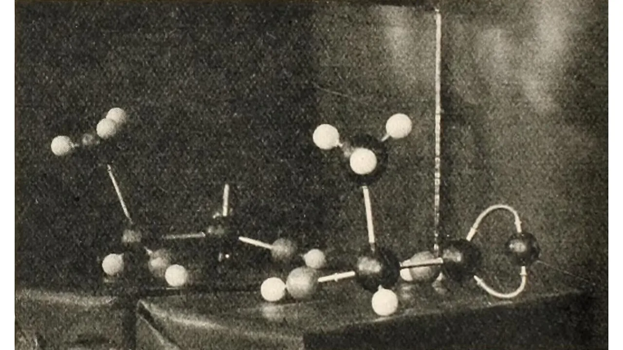 Modelo molecular histórico do ácido lático