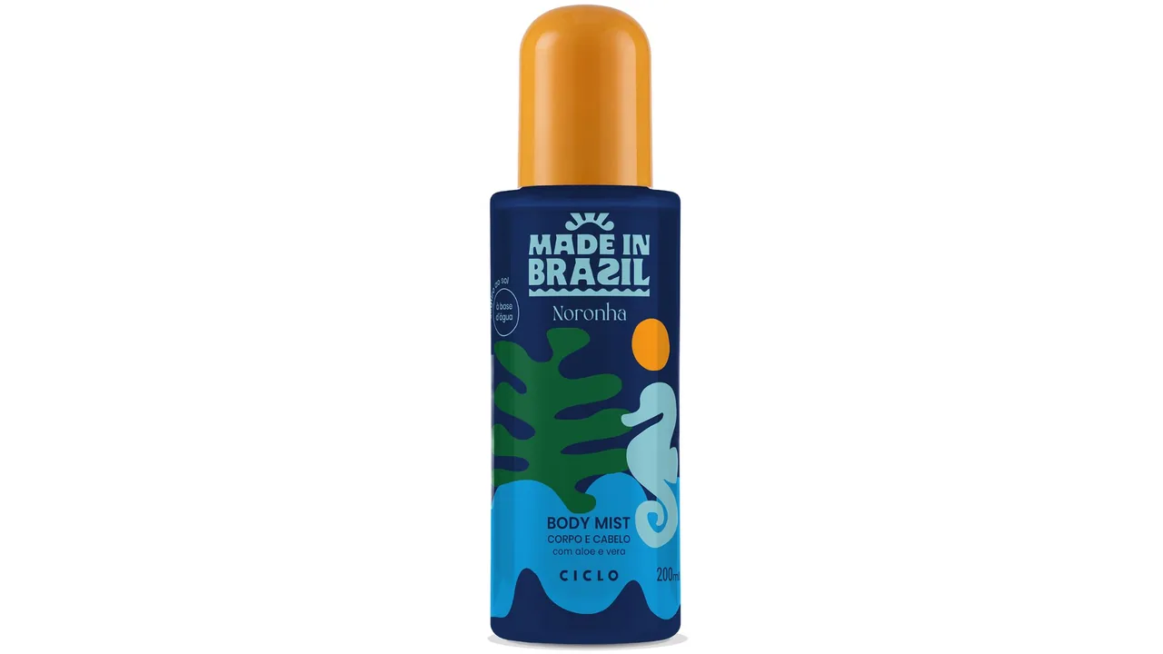 Frasco do Body Mist Made in Brazil Noronha 200 ml da Ciclo